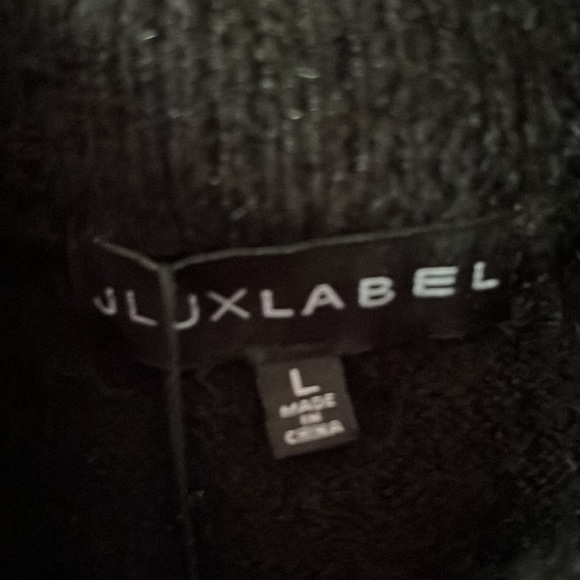 JLUX Label black sweater dress. - Picture 3 of 4